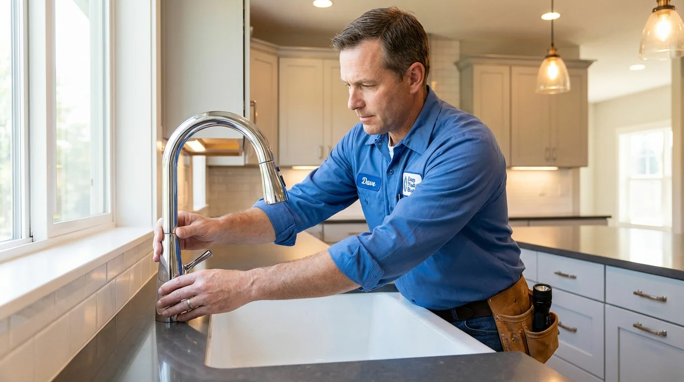 Kitchen faucet installation by Johns Plumbing LLC in Ava